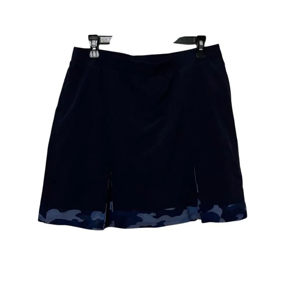 Chicos zenergy Women’s skort blue camo athletic golf skirt athleisure Size 8